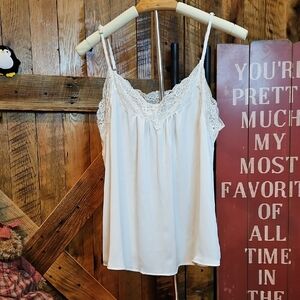 Blu Pepper Ivory Lace Camisole